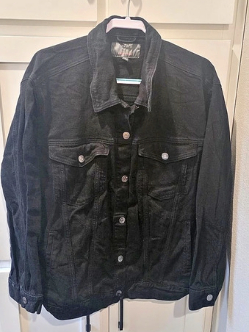 Torrid Classic Denim Trucker Jacket Black Jean Jacket Size 3